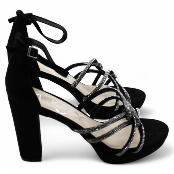 Sugar Women's Petal Dress Sandals - Black Shimmer - Picture 3 of 8